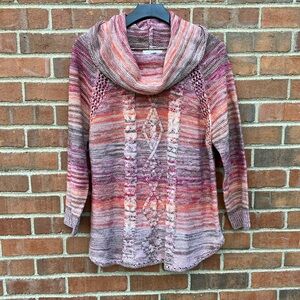 EUC Sz L John Paul Richard cowl neck sweater